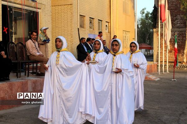 مراسم صبحگاه پیش اردوی ملی پیشتازان سیستان و بلوچستان