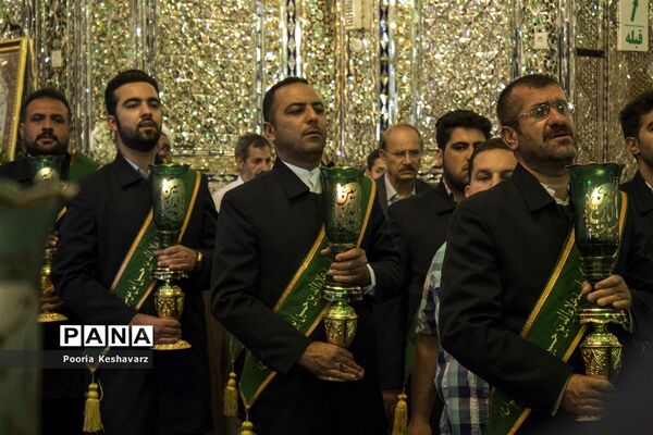 مراسم غبار روبی حرم مطهر حضرت سیدعلاالدین حسین(ع)