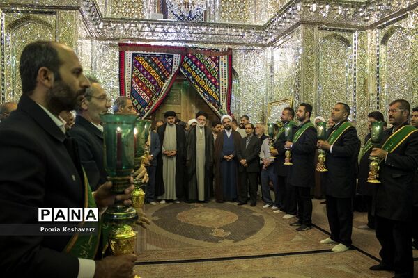 مراسم غبار روبی حرم مطهر حضرت سیدعلاالدین حسین(ع)