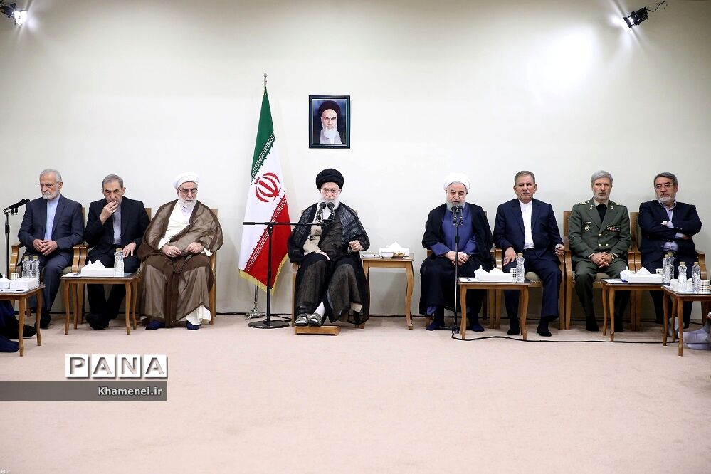 دیدار رئیس جمهور و اعضای هیات دولت با رهبر انقلاب