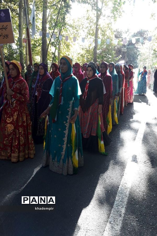 حضور دانش آموزان  پیشتاز دختر استان کهگیلویه و بویراحمد در هشتمین اردوی ملی پیشتازان کشور