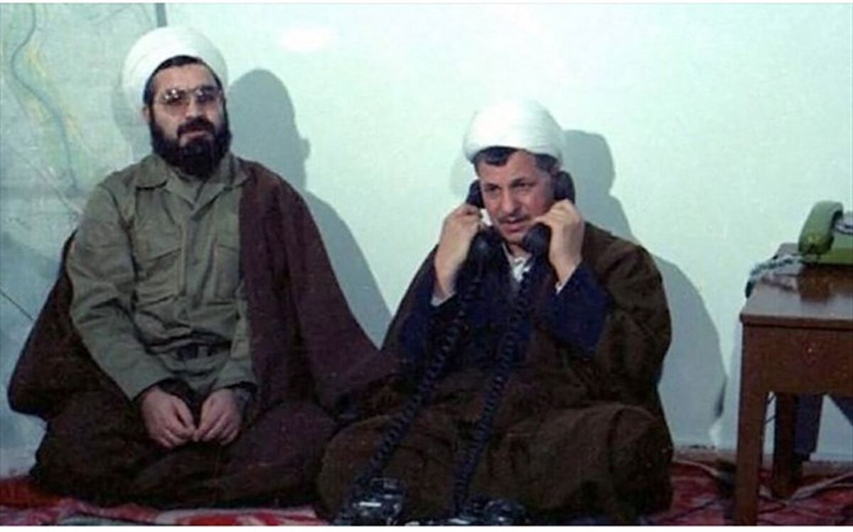 تصویر/ هاشمی و روحانی در جبهه