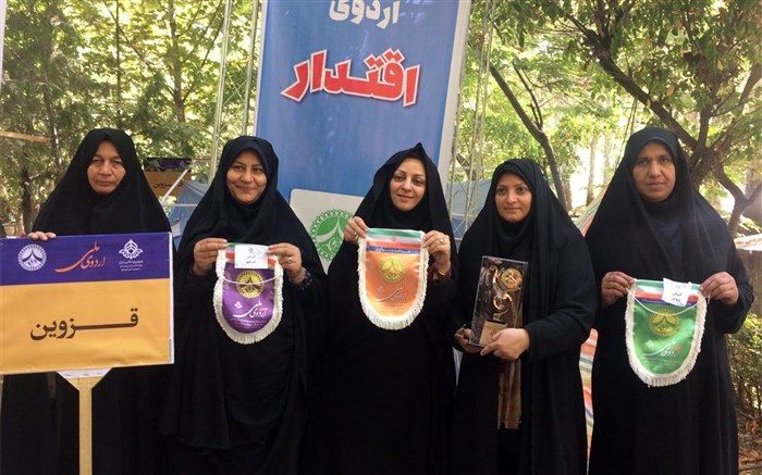 دختران پیشتازقزوینی  در هشتمین اردوی ملی درخشیدند