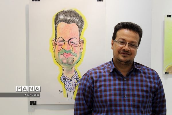 نمایشگاه کاریکاتور کارکنان آموزش و پرورش فارس