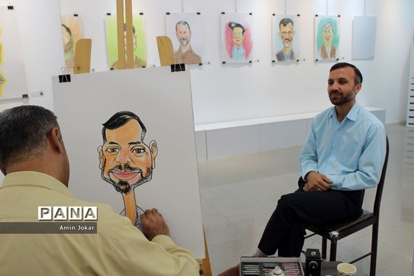 نمایشگاه کاریکاتور کارکنان آموزش و پرورش فارس