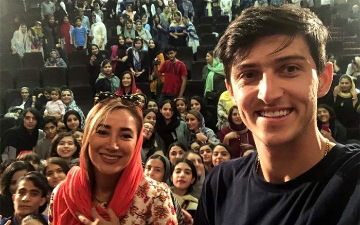 سلفی سردار آزمون با بهاره افشاری