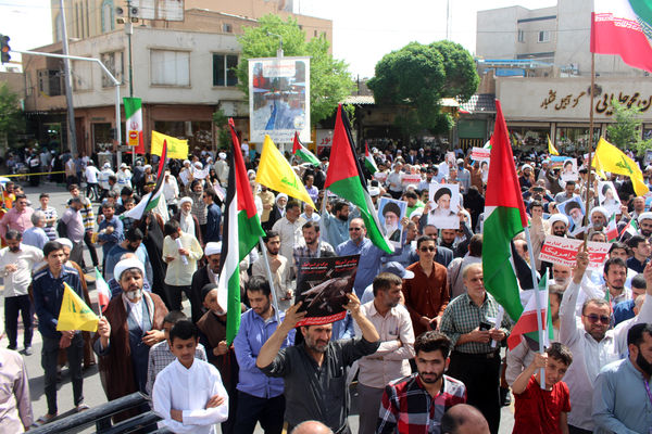 اعلام انزجار مردم قم از جنایات رژیم صهیونیستی در جمعه خشم