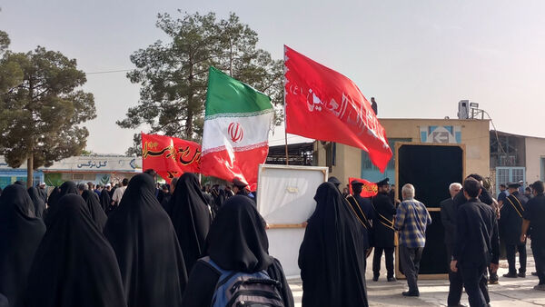 خاکسپاری شهید «اسماعیل شاکری» در مسجد جمکران