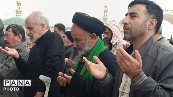 اقامه نماز عید فطر و تشییع پیکر شهید «کیارش» در مسجد جمکران