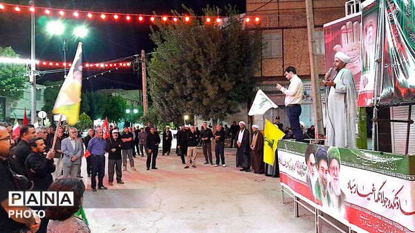 مراسم عزاداری شب های دهه اول محرم در شهرستان درگزین با حضور عزاداران شهر شاهنجرین
