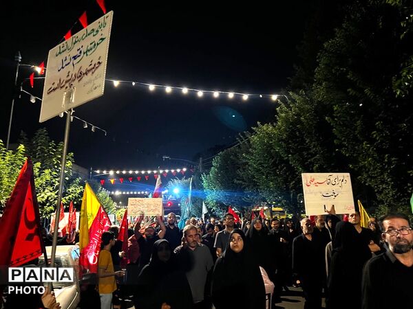 حضور باشکوه مردم ولایت مدار کرج در صد و بیست و چهارمین شب از تجمعات مردمی