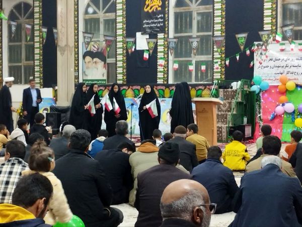 جشن سالروز پیروزی انقلاب اسلامی در  حسینیه روستای مهدی آباد خلیل آباد 