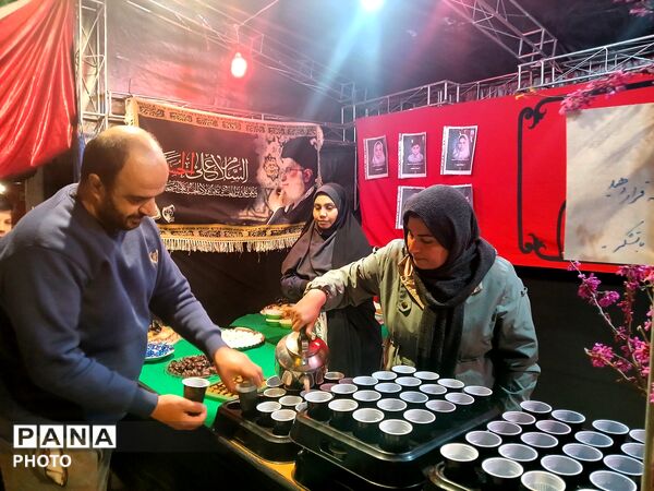 سومین شب از برپایی موکب شهدای فرهنگی و دانش‌آموزی در کردکوی 