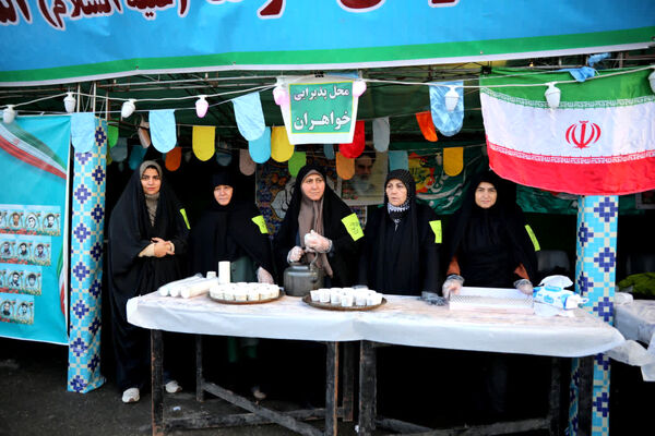 برپایی ایستگاه صلواتی موکب علی‌بن‌موسی‌الرضا(ع) استان گلستان