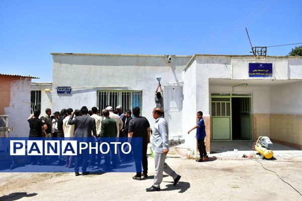 بازدید دبیر قرارگاه جهادی عدالت تربیتی وزارت آموزش و پرورش از طرح شهید عجمیان ۲ در شهرستان دنا