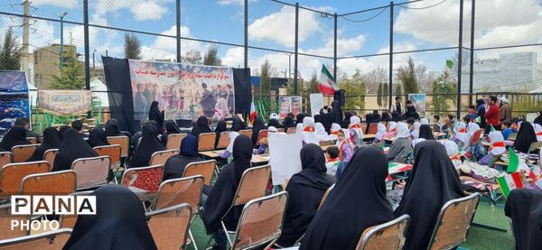 عزاداری باشکوه در دلفان سوگ دختران میناب در مدرسه شاهد پسرانه