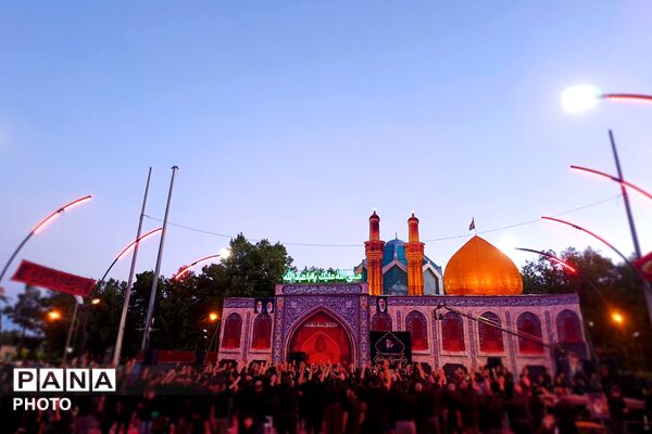 آیین خیمه‌سوزان در غروب عاشورای آباده