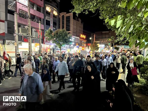 نود و چهارمین شب راهپیمایی و تجمع مردمی در ساوجبلاغ 