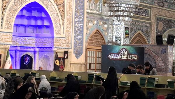حرم سلطان طوس سیاه‌پوش شد