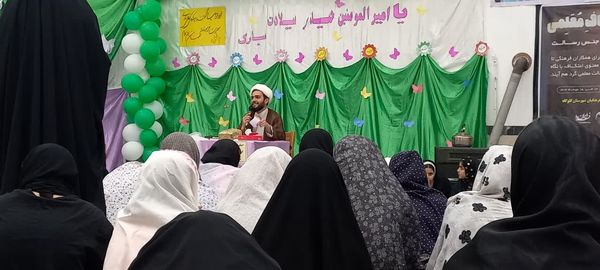 مراسم معنوی اعتکاف در گلوگاه 