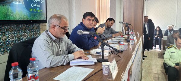 نشست شورای اداری استان در شهرستان سامان‌