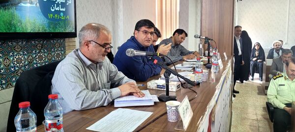 نشست شورای اداری استان در شهرستان سامان‌