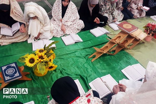 حضور دانش‌آموزان مدارس حاتم و محمد علی تحصیلی ناحیه دو شهرری در محفل نور