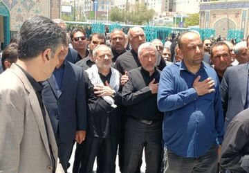 مراسم تشییع پیکر پاک شهید سردار محمد کاظمی و جمعی از شهدای خراسانی در مشهد 
