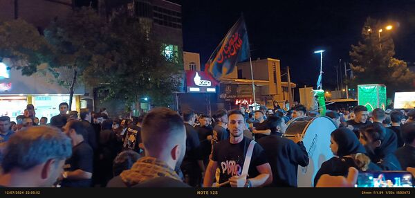 حرکت دسته عزاداری چلچراغ زنجان