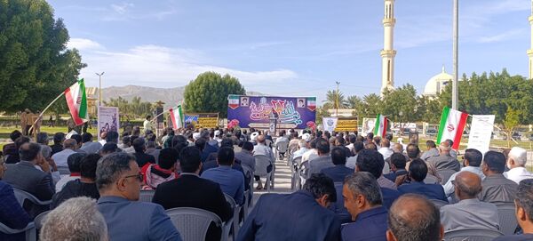 راهپیمایی دشمن‌شکن ۲۲ بهمن در بستک؛ نماد وحدت و همدلی مردم