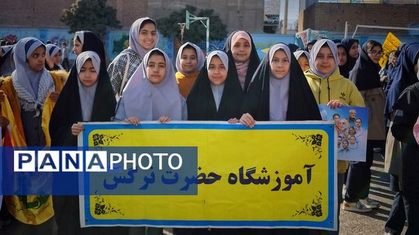 راهپیمایی 13 آبان  و روز دانش‌آموز در اشتهارد