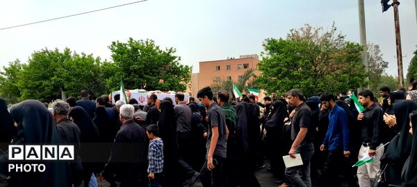 تشییع پیکر مطهر شهیده فاطمه طاهری فرد 