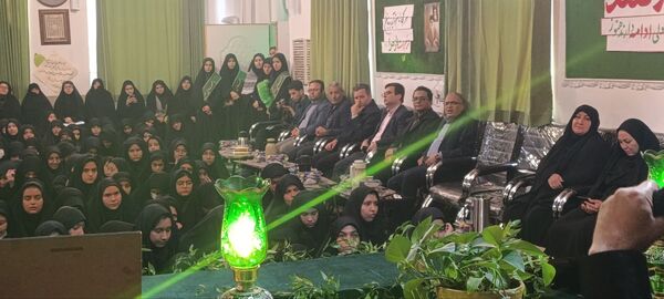  مراسم استقبال و تشییع شهید گمنام در دبیرستان شاهد زکیه ناحیه یک 