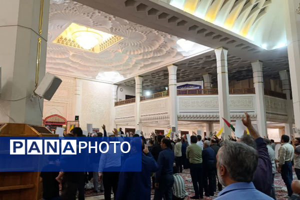 مراسم گرامیداشت سید حسن نصرالله و سردار شهید عباس نیلفروشان