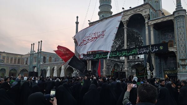مراسم عزاداری شام شهادت امام هادی(ع) در حرم بانوی کرامت 