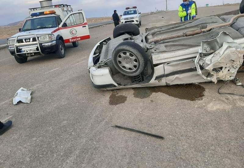 واژگونی خودروی شوتی در محور نهبندان - بیرجند یک مصدوم بر جا گذاشت