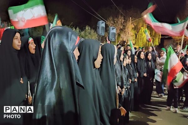 هجدهمین شب از اجتماعات خیابانی در شهر بار نیشابور