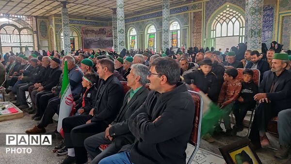 مراسم گرامیداشت چهلم امام شهید در گلزار شهدای  شهر بار نیشابور-۱