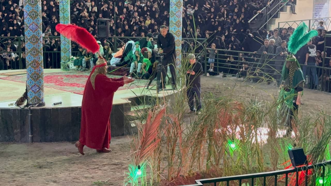 مراسم سنتی تعزیه‌خوانی در شهر ارمغان‌خانه زنجان 