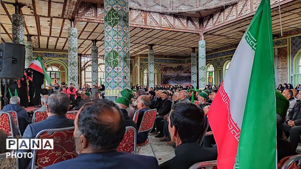 مراسم گرامیداشت چهلم امام شهید در گلزار شهدای  شهر بار نیشابور-۱