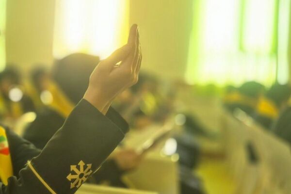  آیین عزاداری حضرت فاطمه زهرا(س) در مدرسه فرزانگان1 اسلامشهر 