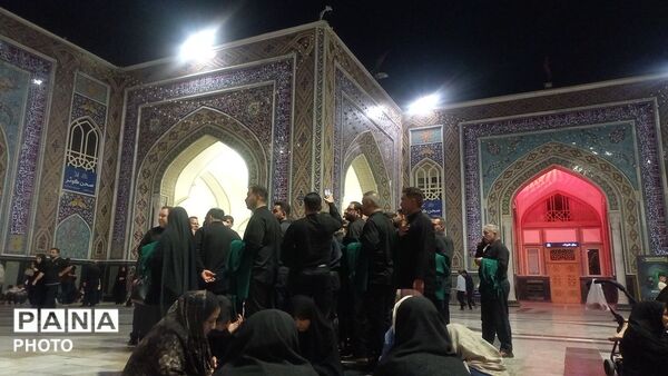 مراسم عزادرای هیات سینه زنی شب اربعین درمشهدالرضا