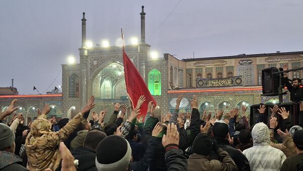 مراسم عزاداری شام شهادت امام هادی(ع) در حرم بانوی کرامت 