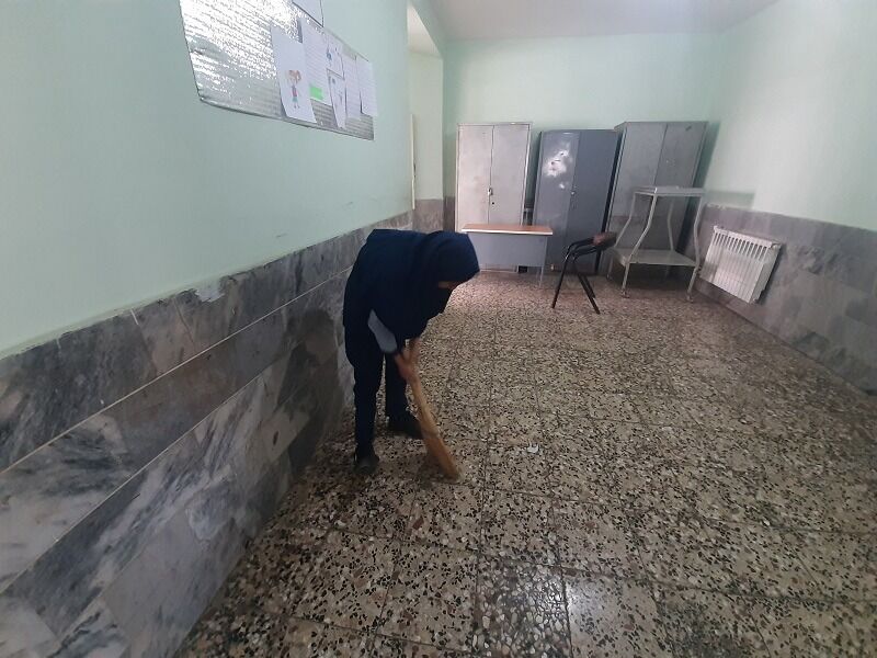 پویش پاکداشت بهاری در مدرسه شهید خاقانی شهرستان شیروان