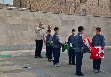 مدرسه ایمان میزبان پرچم مقدس امام حسین
