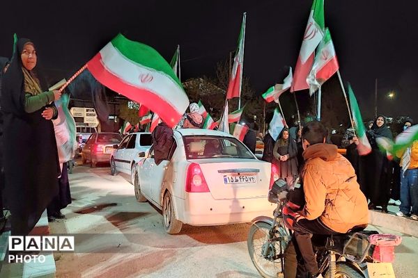 گذری بر رژه خودرویی در شهر بار نیشابور