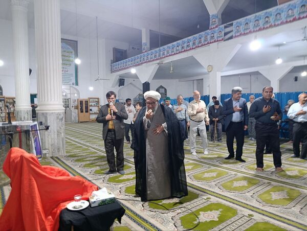 مراسم بزرگداشت شهدای دولت در مسجد جامع آشخانه