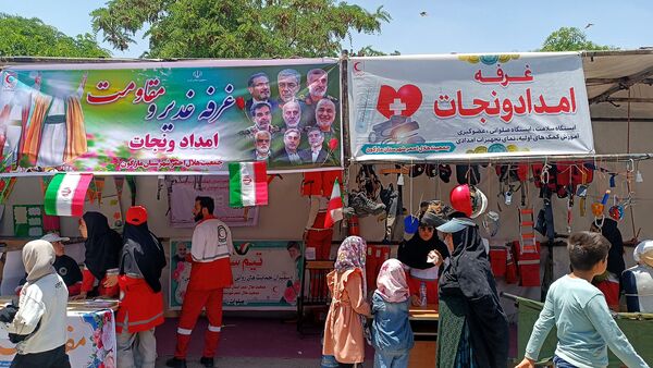 حضور فعال هلال احمر مارگون در نمایشگاه عید غدیر با ارائه خدمات امدادی و آموزشی