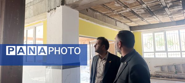 بازدید مدیرکل نوسازی، توسعه و تجهیز مدارس خراسان شمالی از پروژه مدرسه بصیرت آشخانه 