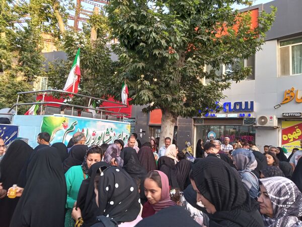 شروع حرکت راهیان عشق از میدان بی بی شطیطه تا مسجد جامع  